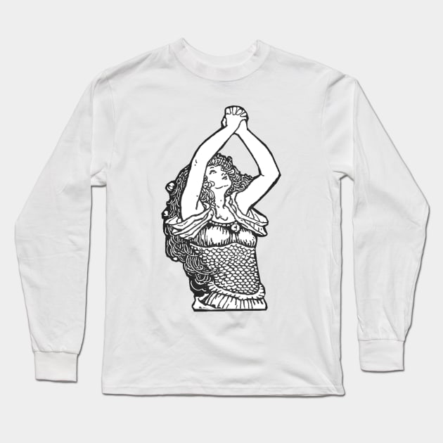 With arms raised woman crying Long Sleeve T-Shirt by Marccelus